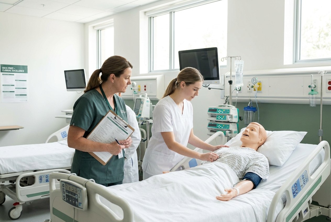 OSCE simulation training with educator observation in a modern clinical lab